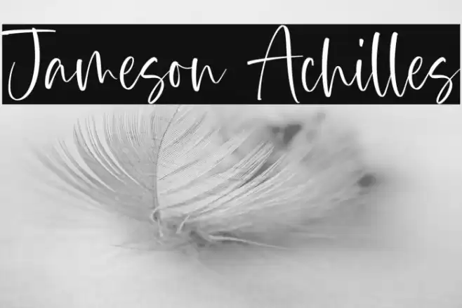Jameson Achilles Font examples