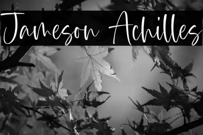 Jameson Achilles Font examples
