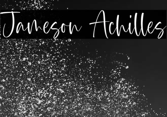 Jameson Achilles Font examples