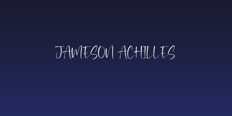 Jameson Achilles Social Header