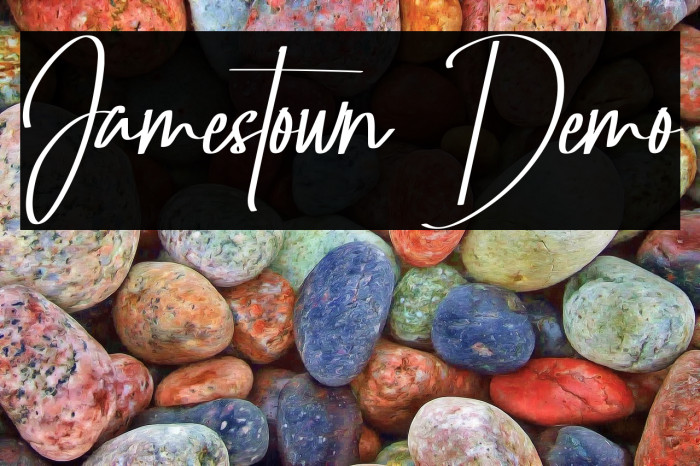 Jamestown Demo Font examples