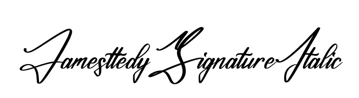 Jamesttedy Signature Italic  नि: शुल्क फ़ॉन्ट्स डाउनलोड