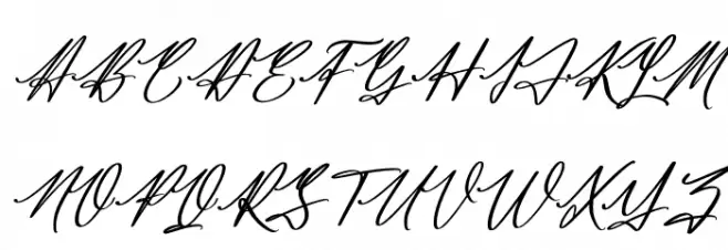 Jamesttedy Signature Italic Polices MAJUSCULES