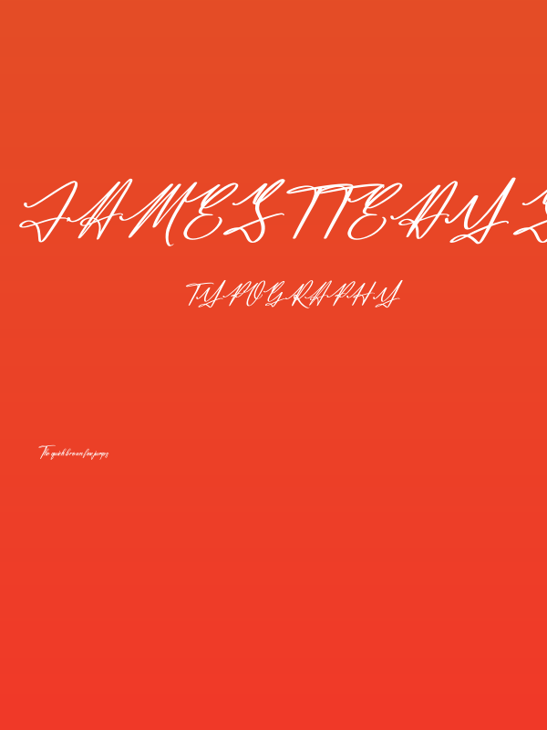 Jamesttedy Signature Italic Poster