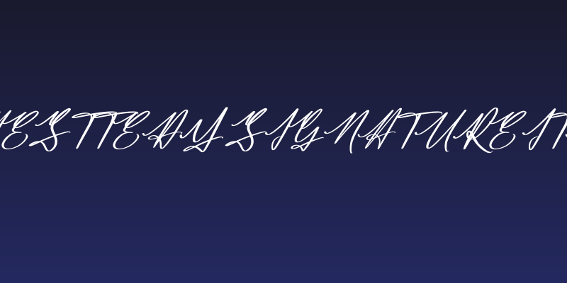 Jamesttedy Signature Italic Social Header