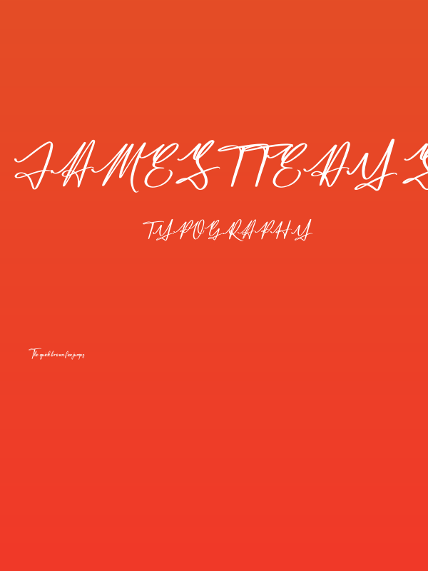 Jamesttedy Signature Poster