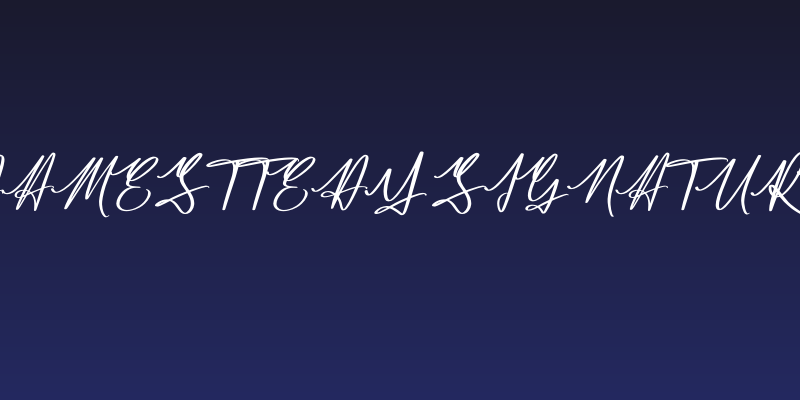 Jamesttedy Signature Social Header