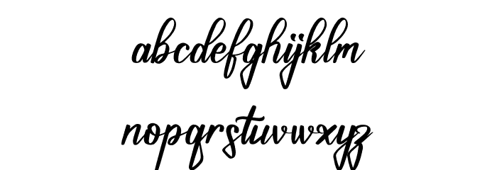 Jamesttedy Signature Font LOWERCASE