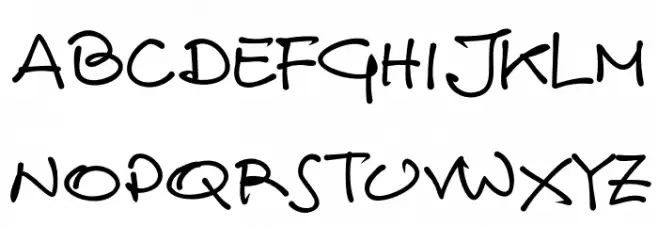 Jamie Handwriting Light PERSONAL USE Regular 字体 大写
