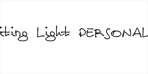 Jamie Handwriting Light PERSONAL USE Regular Logo