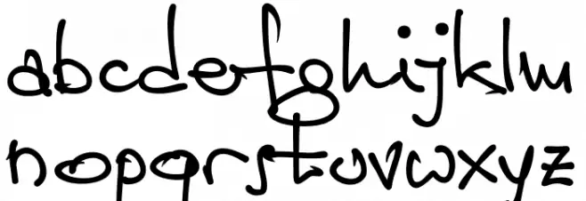 Jamie Handwriting Light PERSONAL USE Regular Schriftart Kleinbuchstaben