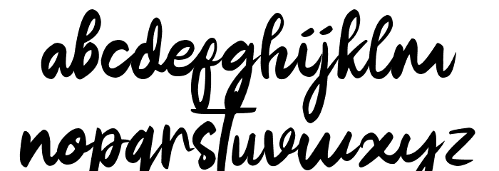 Jamita Font LOWERCASE
