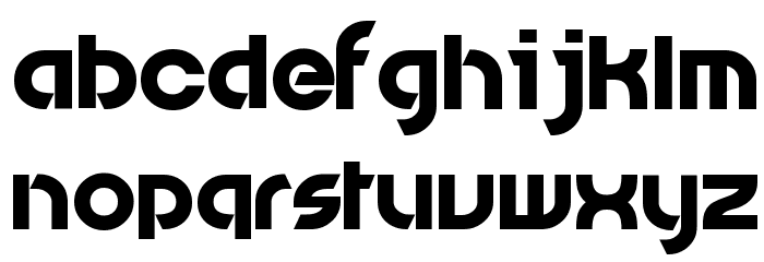 Jammed Toaster Font LOWERCASE