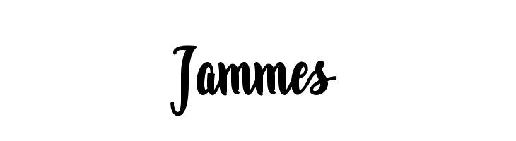 Jammes  Frei Schriftart Herunterladen