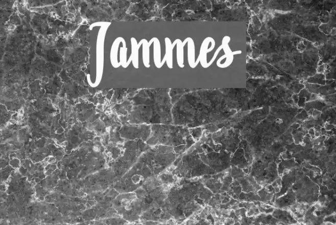 Jammes Font examples