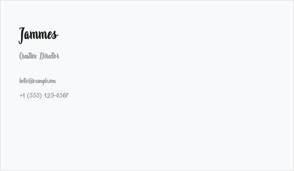 Jammes Business Card