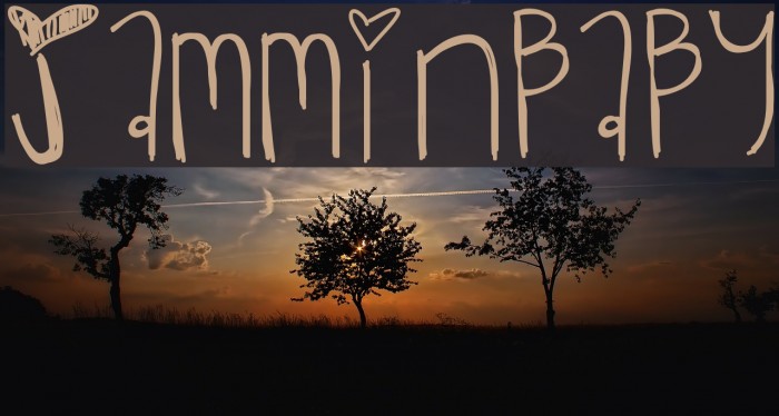 JamminBaby Font examples