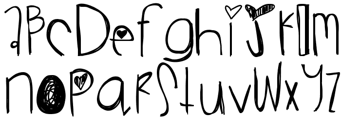 JamminBaby Font LOWERCASE