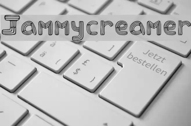 Jammycreamer Font examples