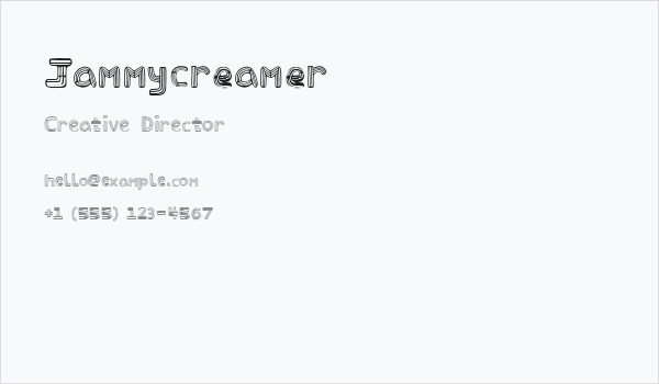 Jammycreamer Business Card