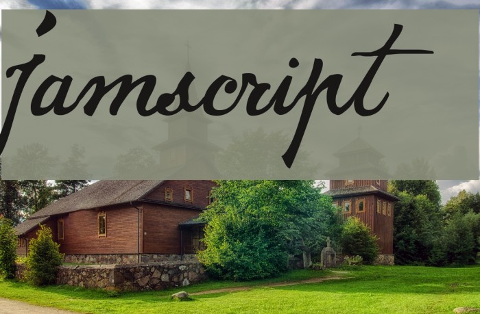 Jamscript Font examples