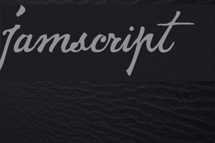 Jamscript Font examples