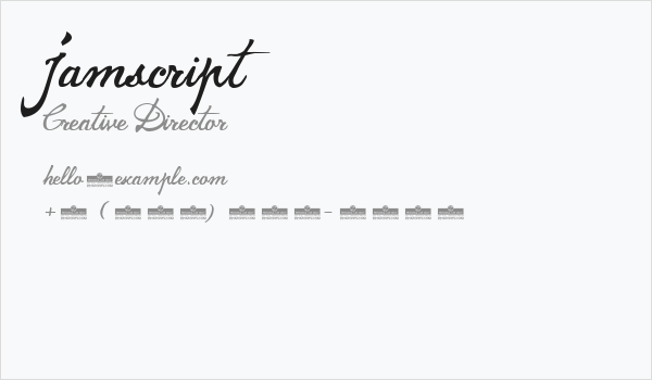 Jamscript Business Card