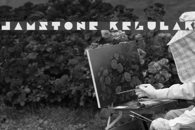 Jamstone Regular Font examples