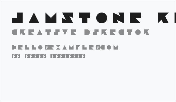 Jamstone Regular Business Card