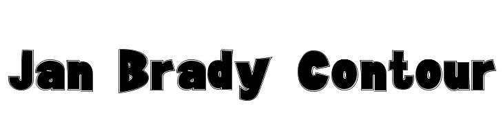 Jan Brady Contour  font caratteri gratis