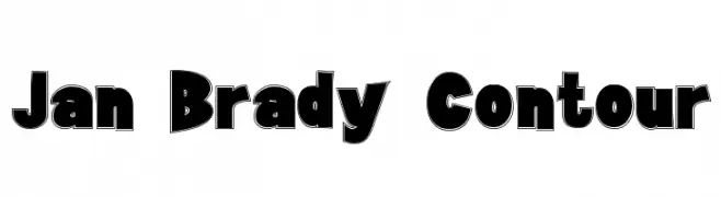 Jan Brady Contour  baixar fontes gratis