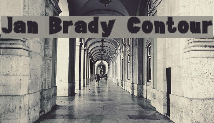 Jan Brady Contour Font examples