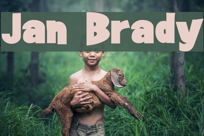 Jan Brady Font examples