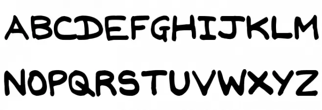 Jan Hand Font Litere mari