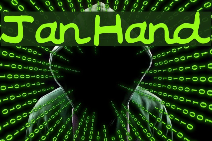Jan Hand Font examples