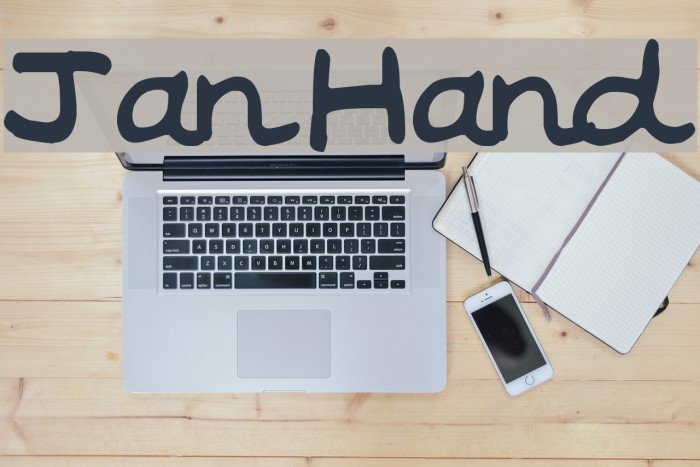 Jan Hand Font examples