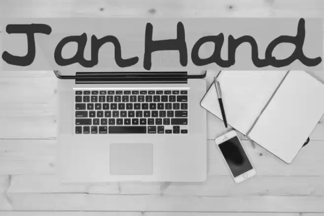 Jan Hand Font examples