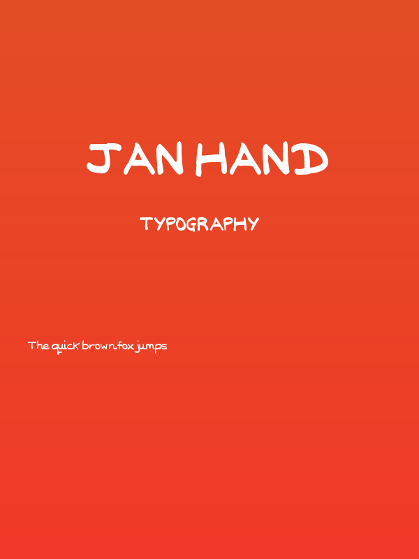 Jan Hand Poster