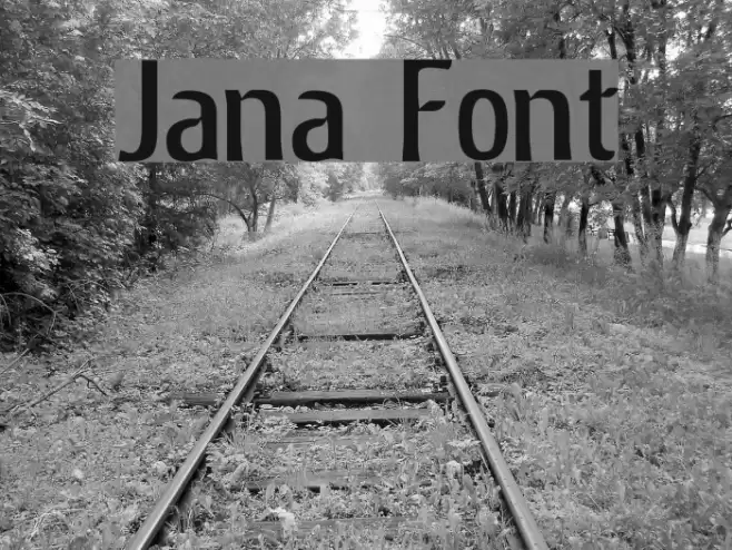 Jana Font examples