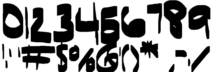 Janae's First Font Bold Font OTHER CHARS