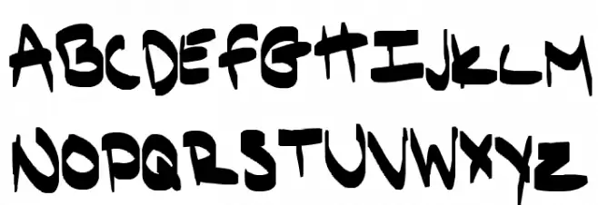 Janae's First Font Bold Fuentes MAYÚSCULAS