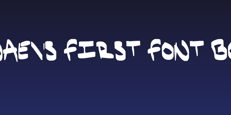 Janae's First Font Bold Social Header