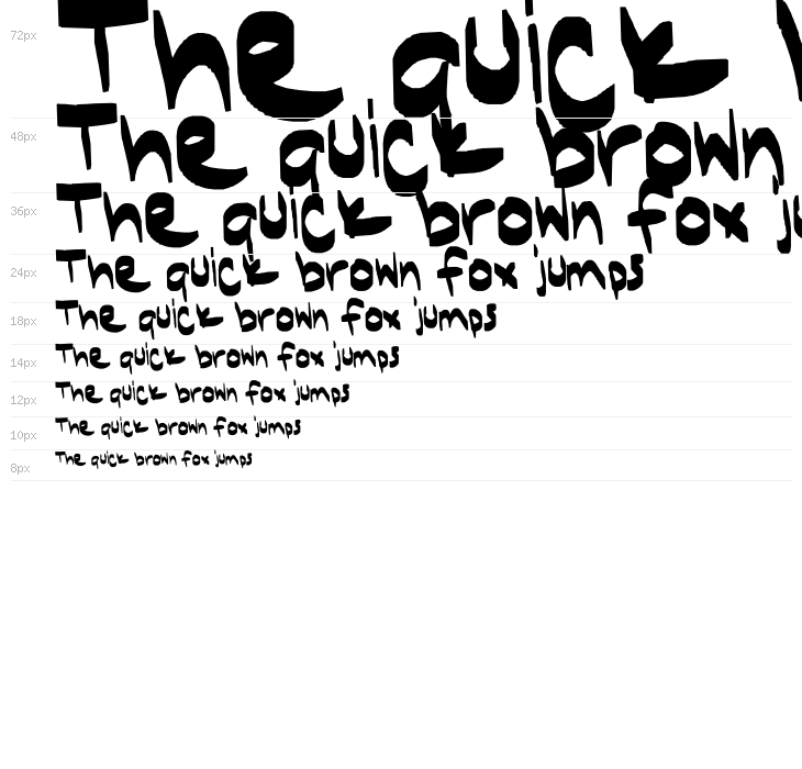 Janae's First Font Bold Waterfall