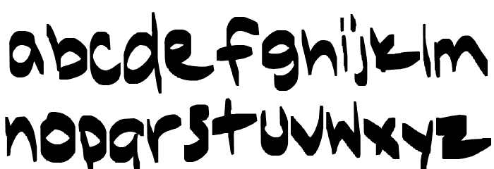 Janae's First Font Bold Font LOWERCASE