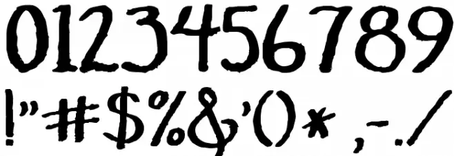 Janda Amazing Grace Font OTHER CHARS