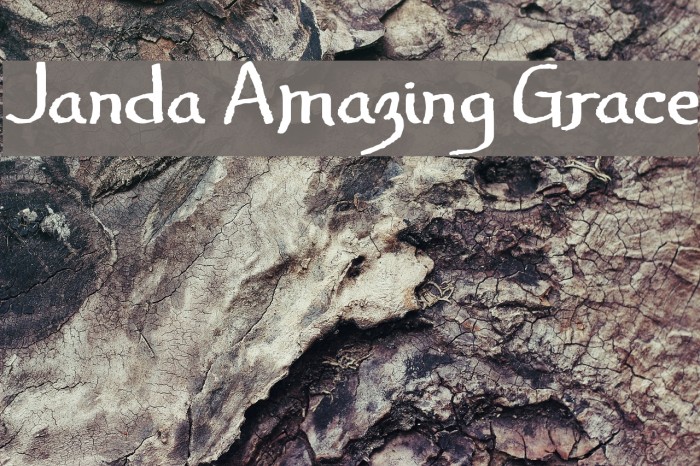 Janda Amazing Grace Font examples