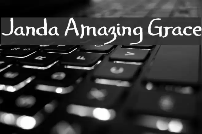 Janda Amazing Grace Font examples