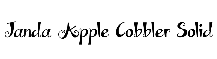 Janda Apple Cobbler Solid  les polices de caractères gratuit tlcharger