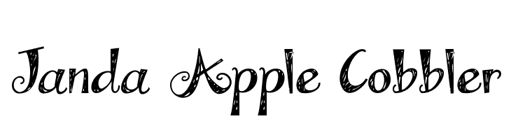 Janda Apple Cobbler  免费字体下载