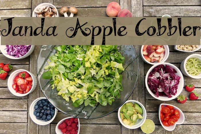 Janda Apple Cobbler Font examples